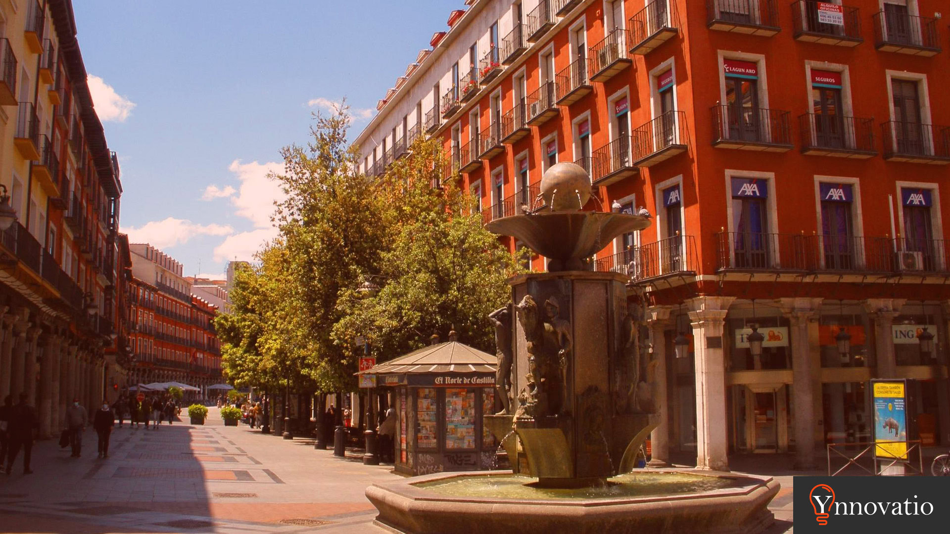 Agencia SEO en Valladolid. Vista desde la fuente dorada